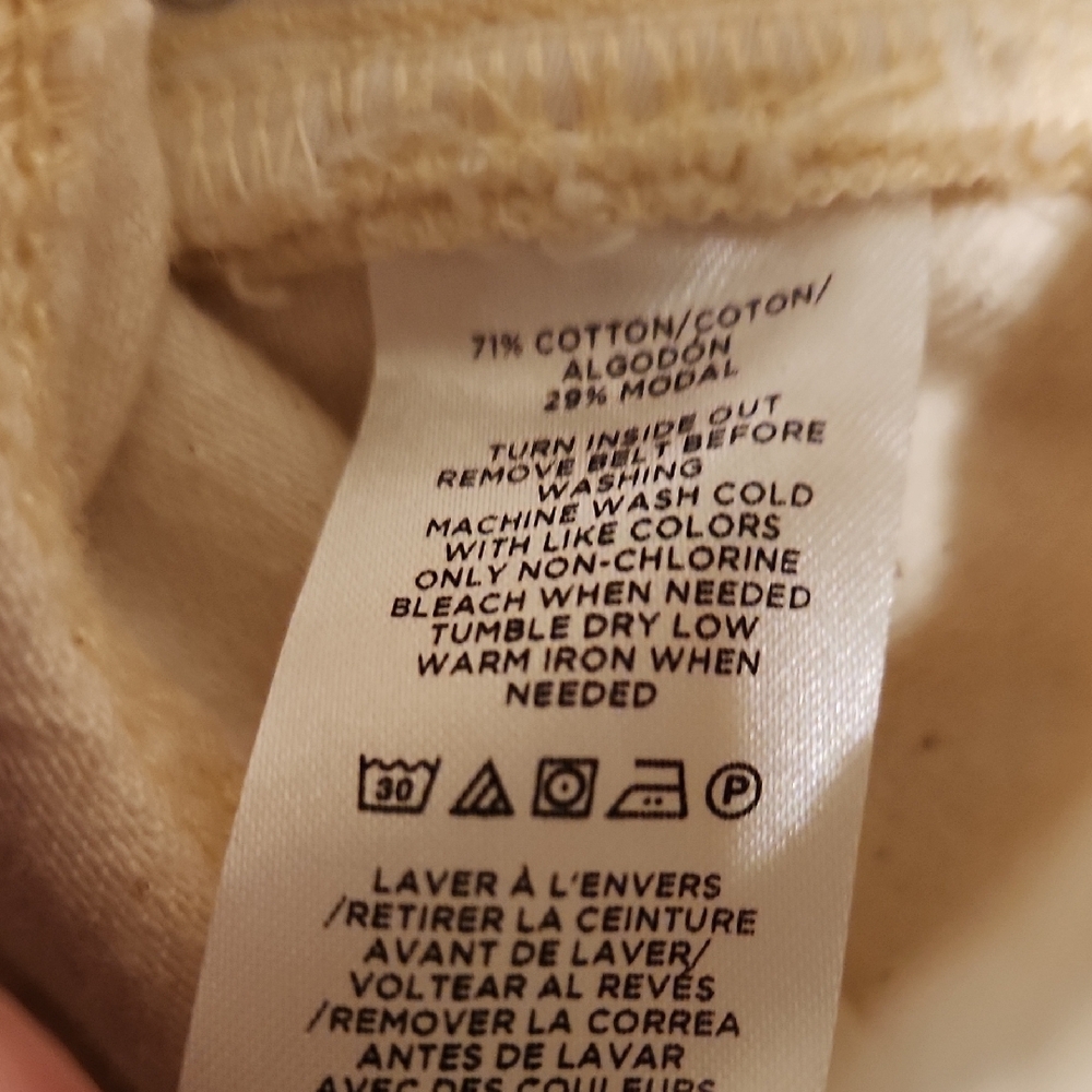 ❤️ NWOT! LOFT HIGH RISE WIDE LEG PALAZZO JEANS IN ECRU, 18 (34) - Picture 8 of 12